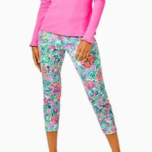 Lilly Pulitzer‎ Corso UPF 50 Soleil Pink Perfect Poppy Golf Crop Pants - Size 6